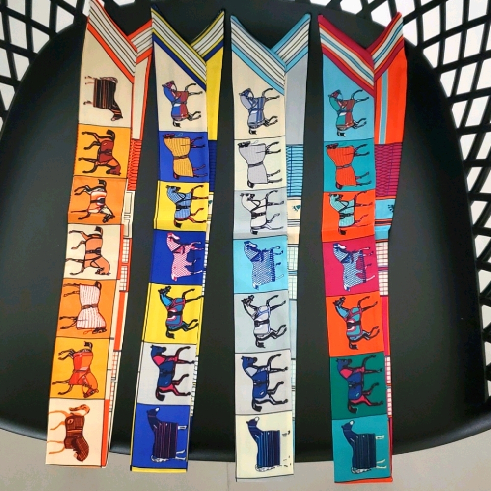 Bundle Of 4 New Horse Neck Tie/ Bag Ribbon